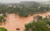 El Instituto Nacional de Meteorología de Brasil indicó que el volumen total de lluvia puede superar los 100 milímetros en las próximas 24 horas.